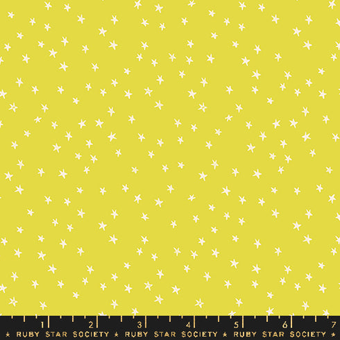 Good Spirits Mini Starry in Citron - Ruby Star Society Sold by the Half Yard